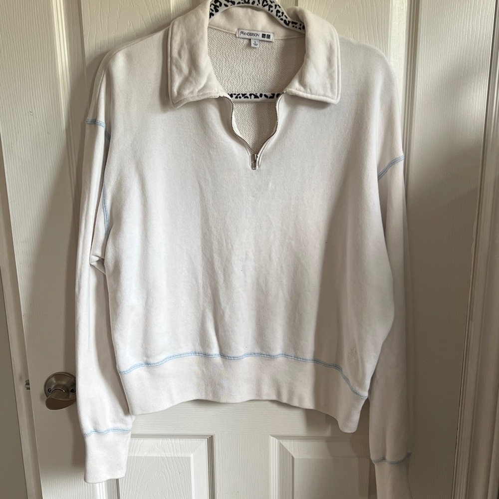 Uniqlo x JW ANDERSON Cream Zip-Up Sweatshirt
